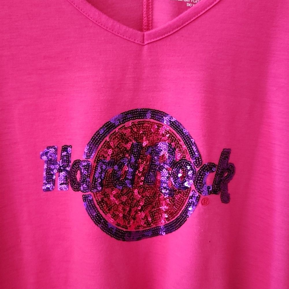 EUC! Hard Rock sequin tshirt